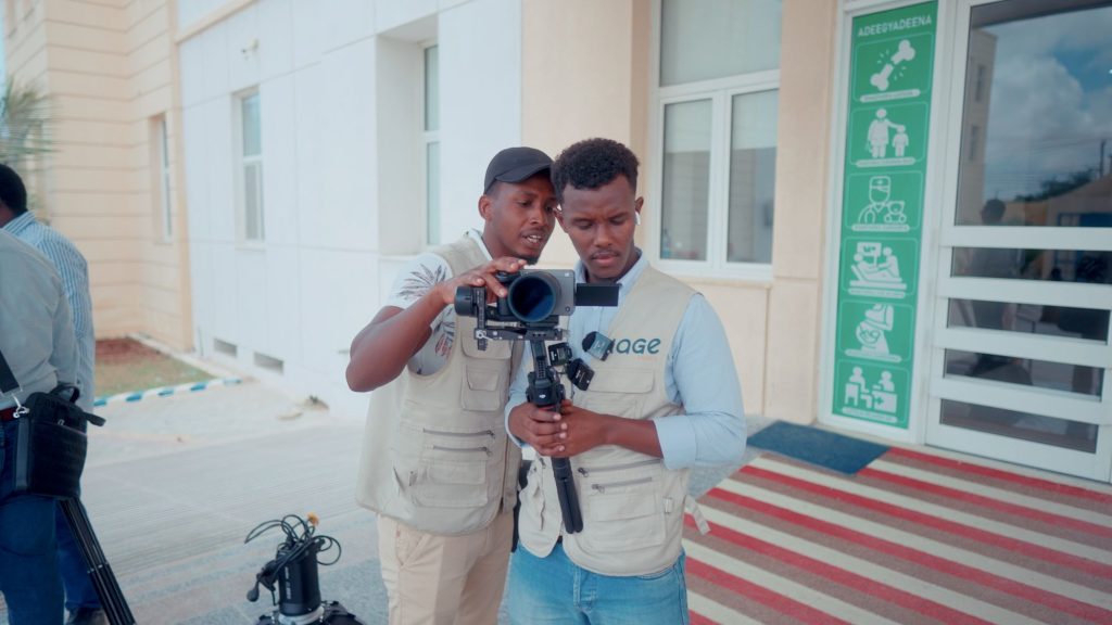 Hage Media crew monitor check
