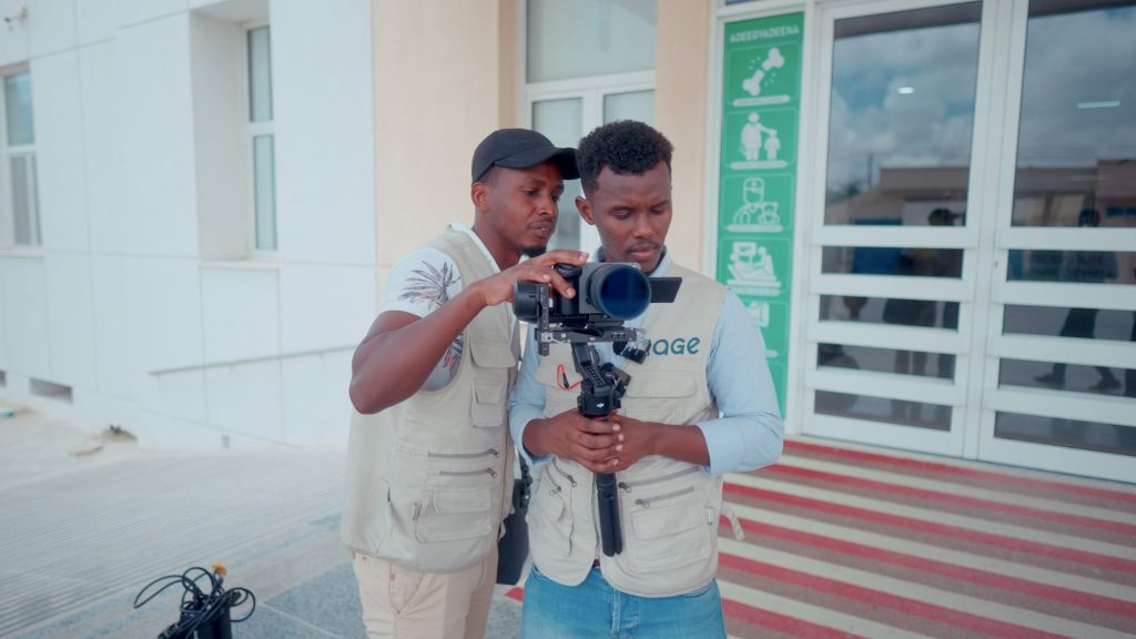 Hage Media crew monitor check
